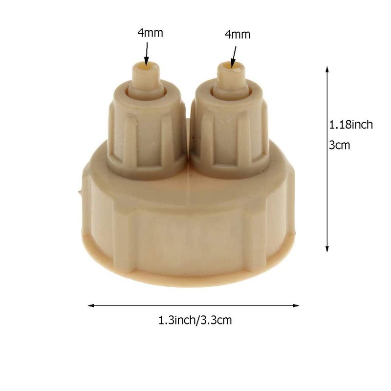 FRIGIIRE Aquarium CO2 Generator Carbon Dioxide Reactor Fish Tank DIY Quick Twist Bottle Cap Air Diffuser Generator Part,5pieces/Plastic - Image 2